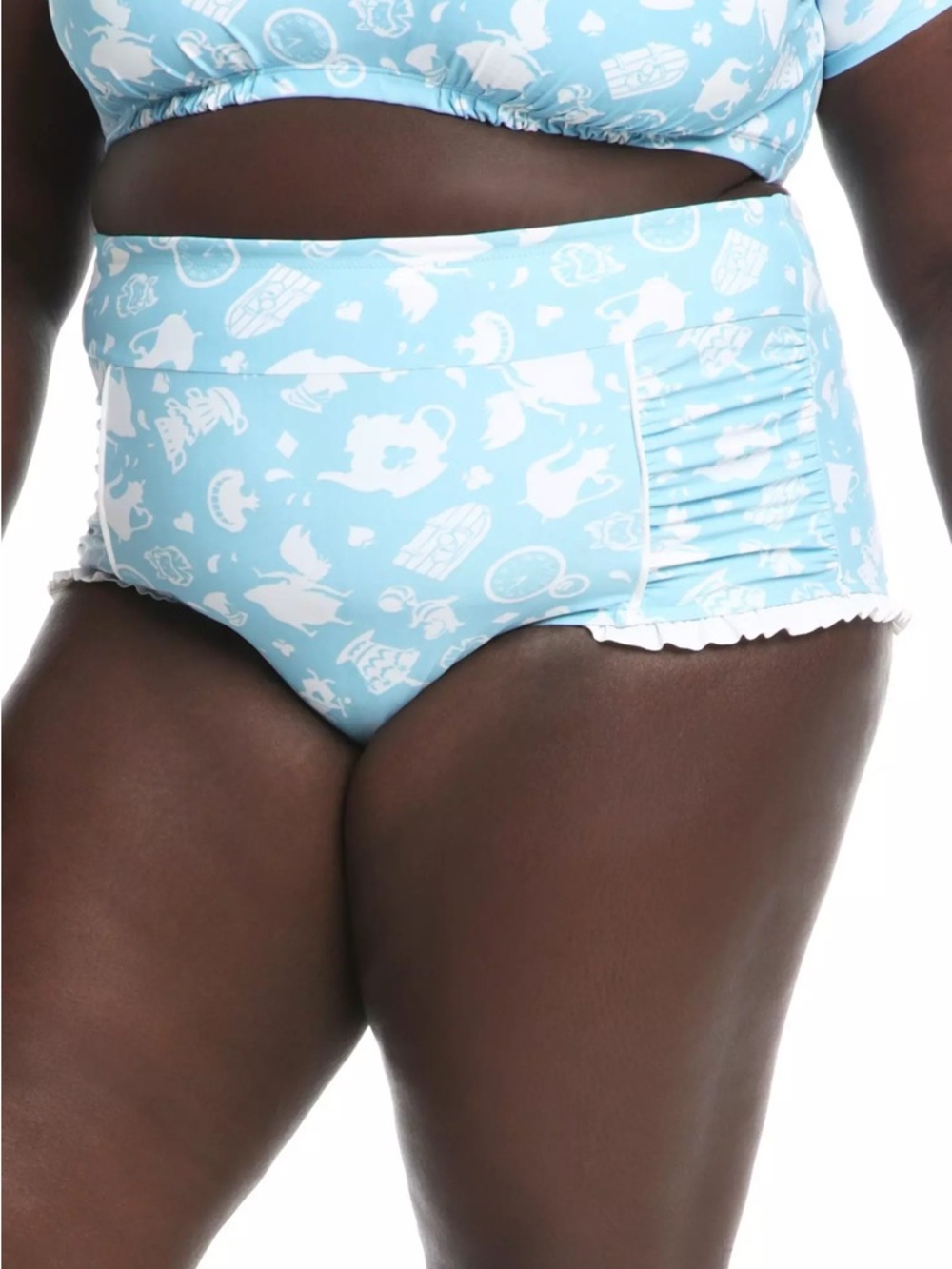 Disney Alice‎ In Wonderland Icons High-Waisted Swim Bottoms Plus Size Hot Topic